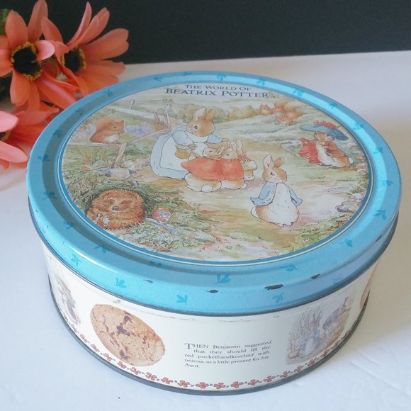 Beatrix Potter Other - Beatrix Potter Peter Rabbit 1993 Cookie Tin Collectible